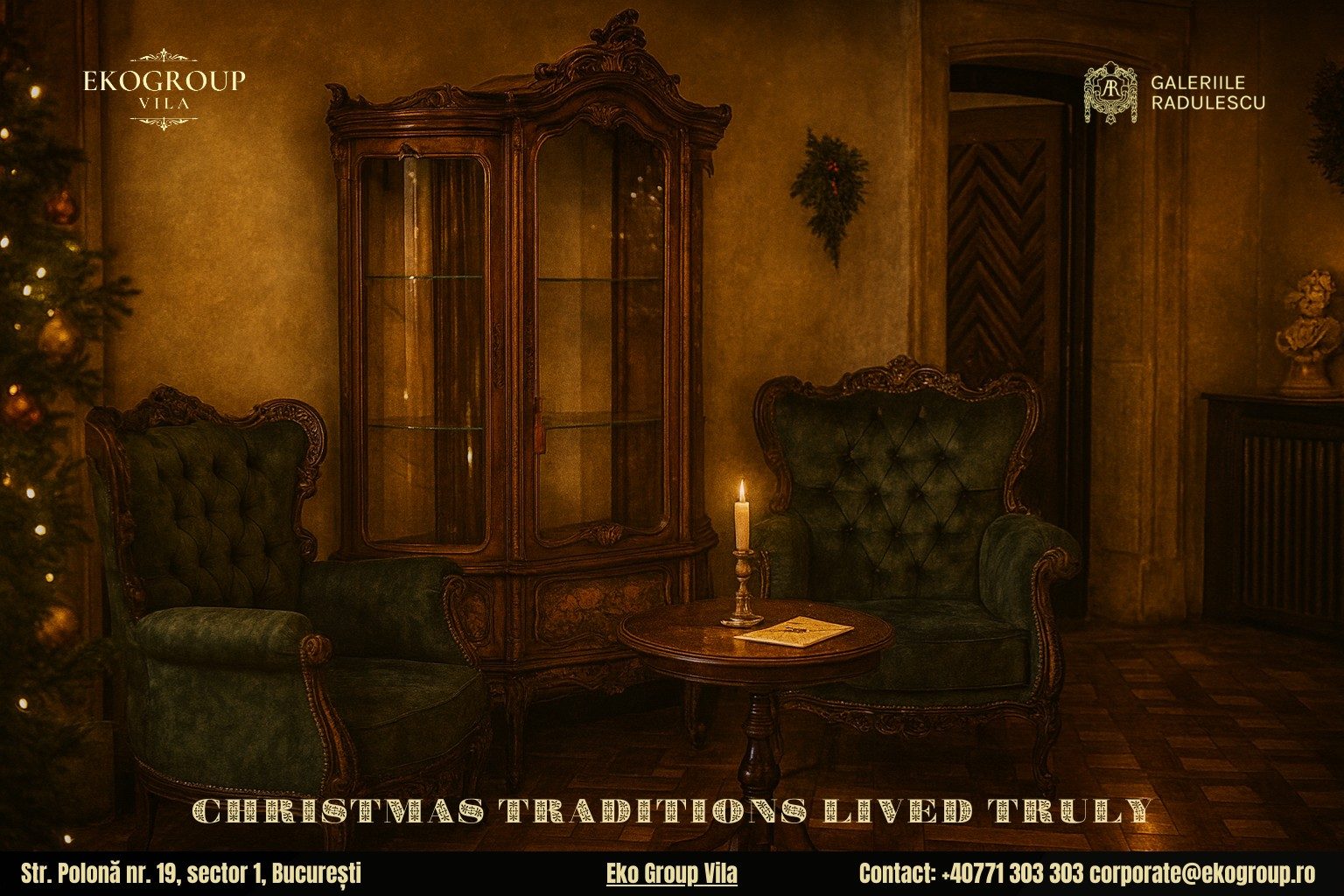 Crăciunul în România: Eleganța și Tradițiile sărbătorilor de iarnă din anii ’30 la Eko Group Vila